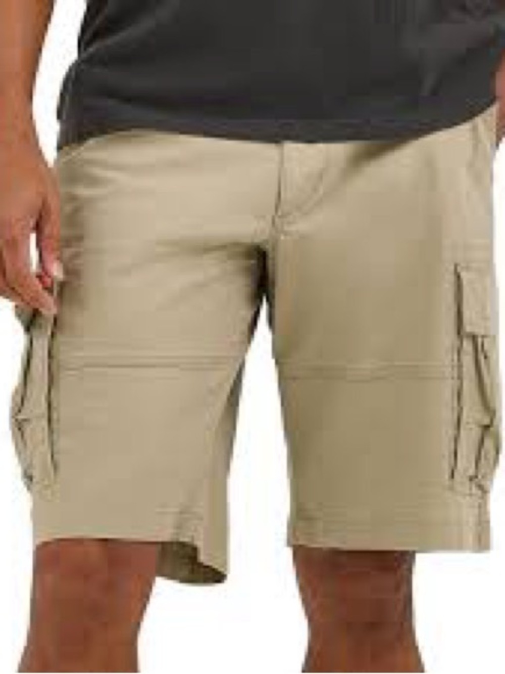 Men's Khaki Cargo Shorts - Classic Utility Style 2 pair